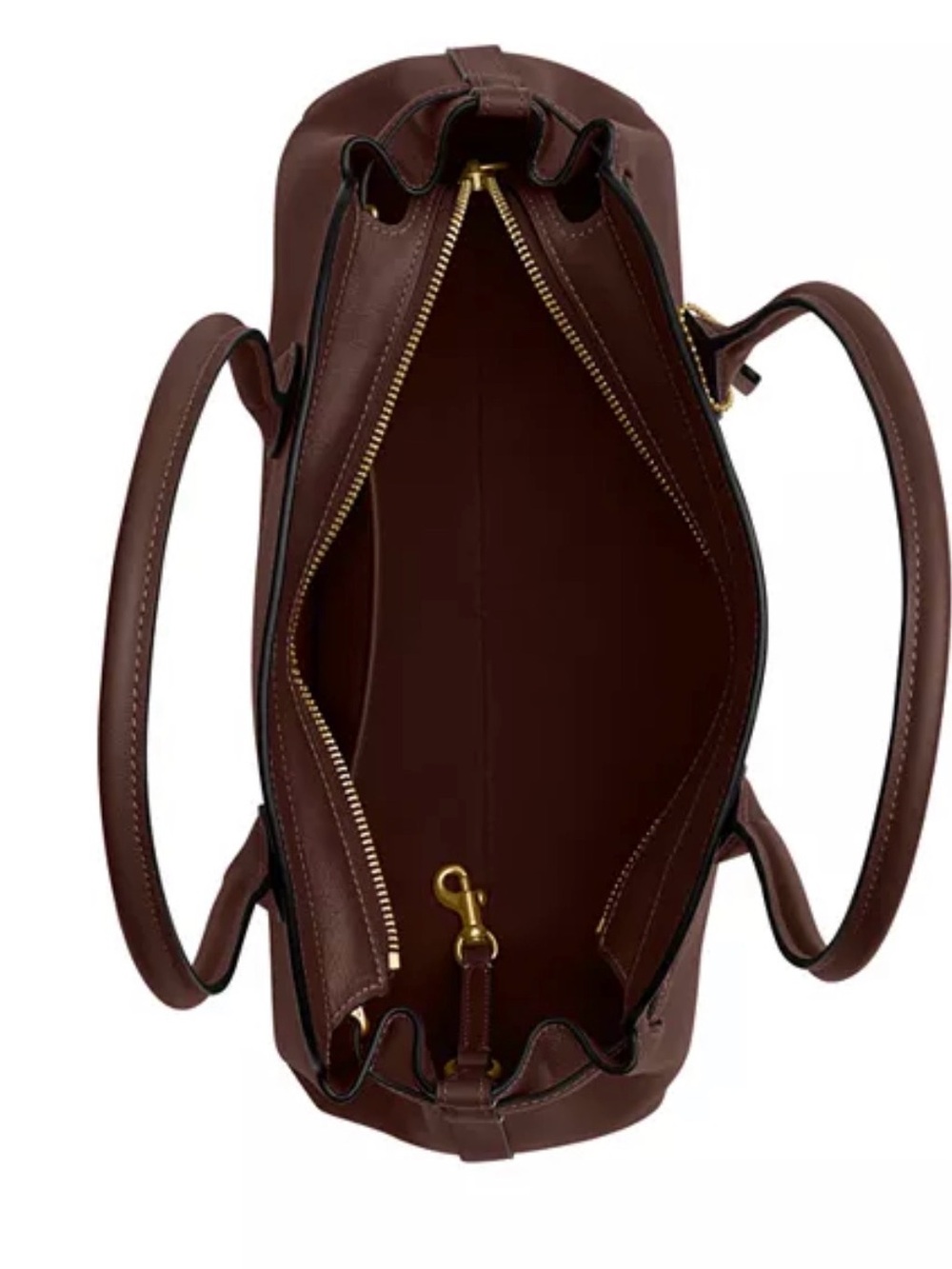 Coach Empire Carryall 34 in Brown Leather NWT - Picture 3 of 6